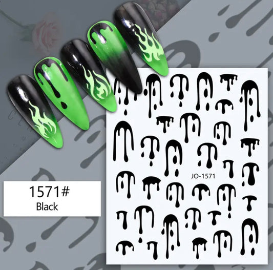 Water Drop  / Stickers / Black - #42