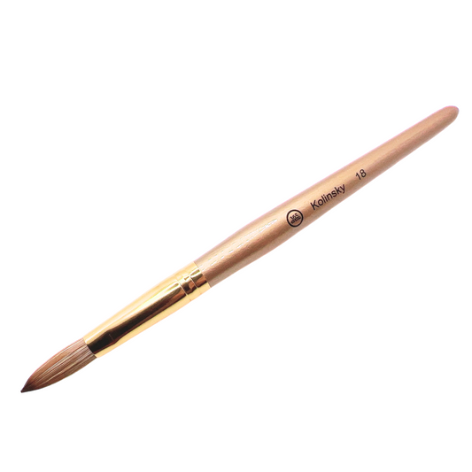 Size #18 Gold Kolinsky Brush" "Premium Gold Kolinsky Art Brush" "Precision Size #18 Acrylic Brush" "Gold Handled Kolinsky Sable Brush" "Professional Size #18 Acrylic Paint Brush" "Versatile Gold Kolinsky Brush #18" "High-Quality Acrylic Brush Size #18" "Kolinsky Hair Brush with Gold Handle" "Detail-oriented Size #18 Art Brush" "Fine Gold Kolinsky Sable Brush"