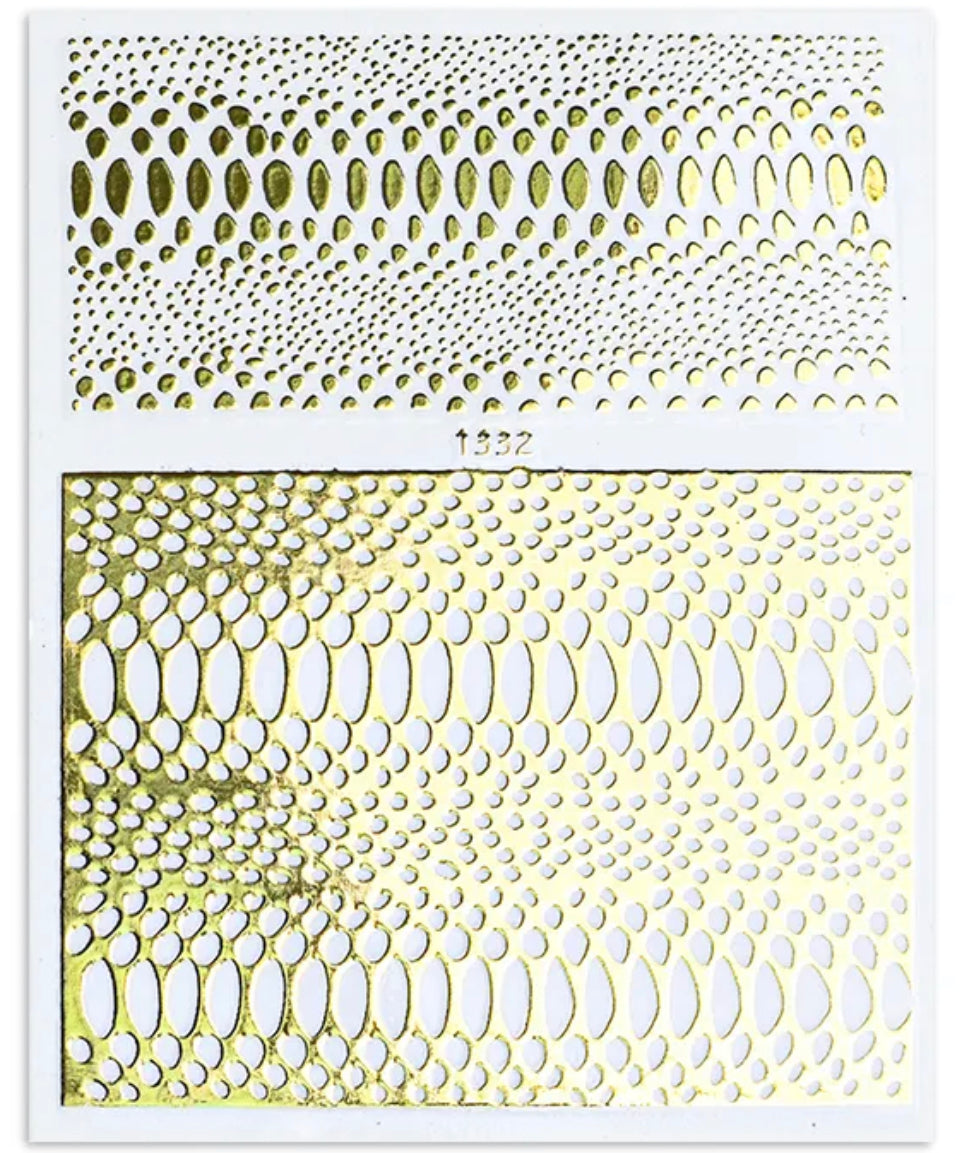 Snake Skin / Stickers / Gold - #61