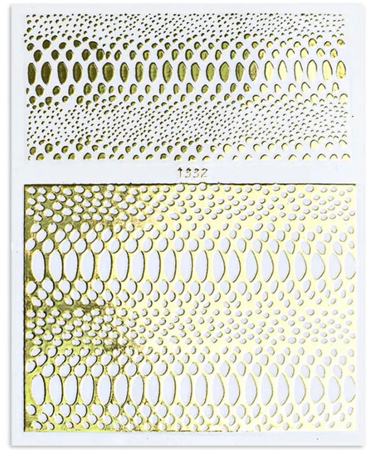 Snake Skin / Stickers / Gold - #61