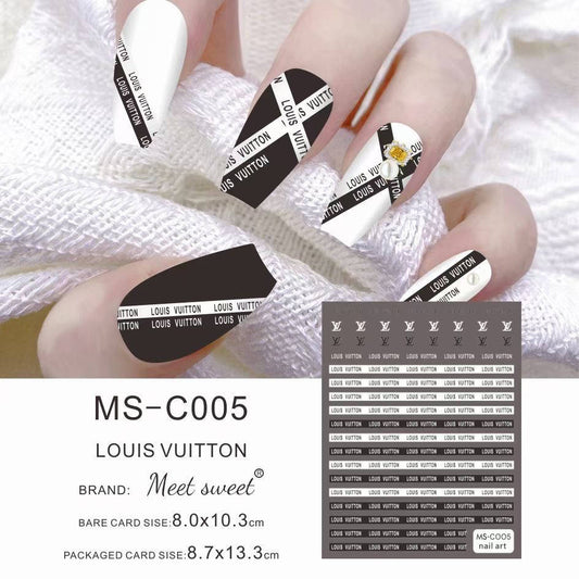 LV / Stickers / Black - White - #79