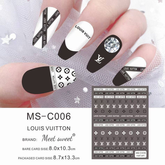 LV / Stickers / Black - White - #80