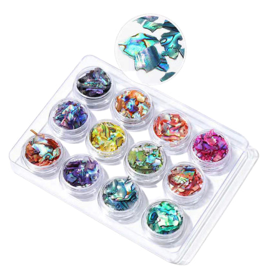 Iridescent Abalone Shells - (12 Colors)