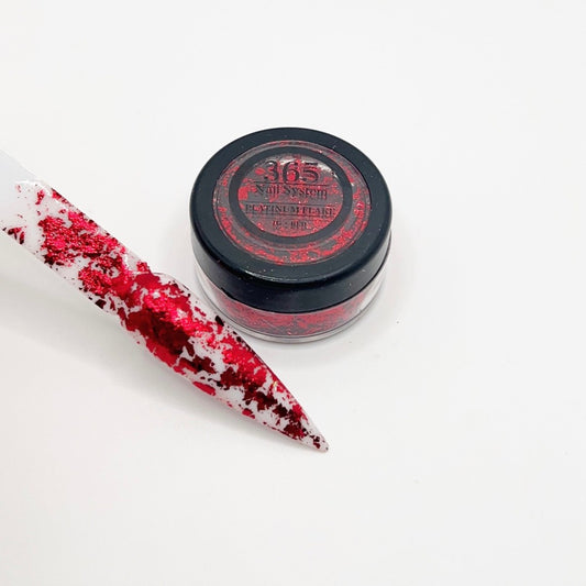 Red - Platinum / Metallic Flakes